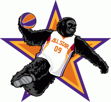 NBA All-Star Game 2008-2009 Mascot Logo vinyl decal